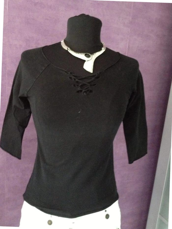 Tee-shirt Zara manche 3/4 - photo numéro 2