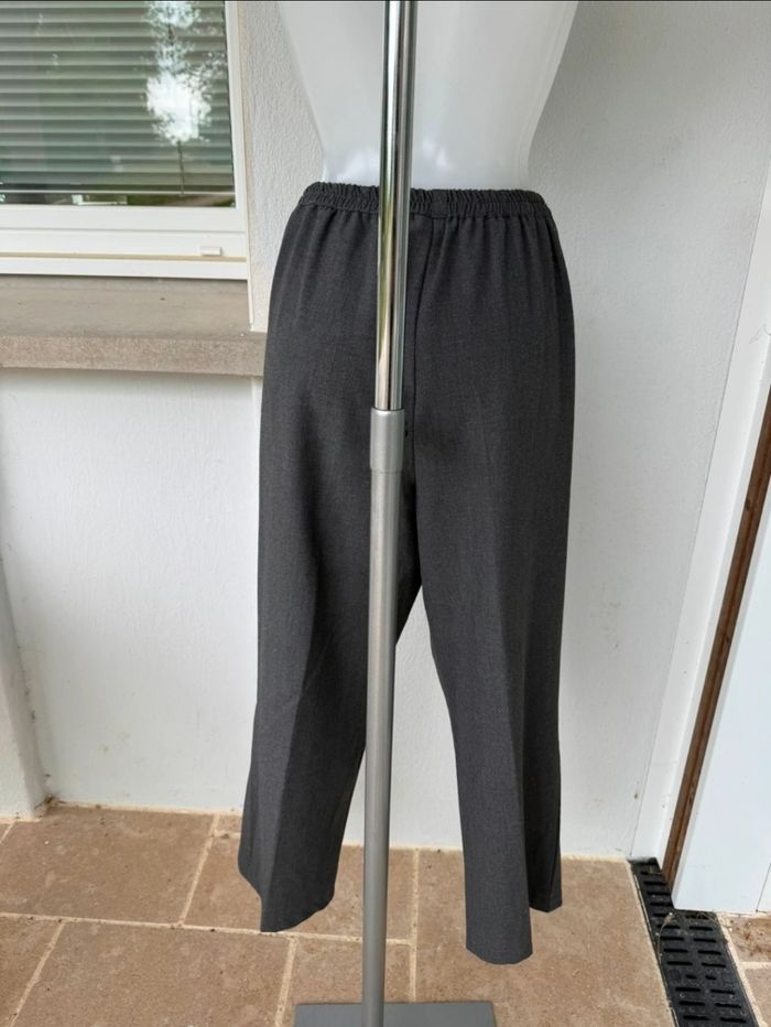 Pantalon gris élastique, Bleu Bonheur - photo numéro 5