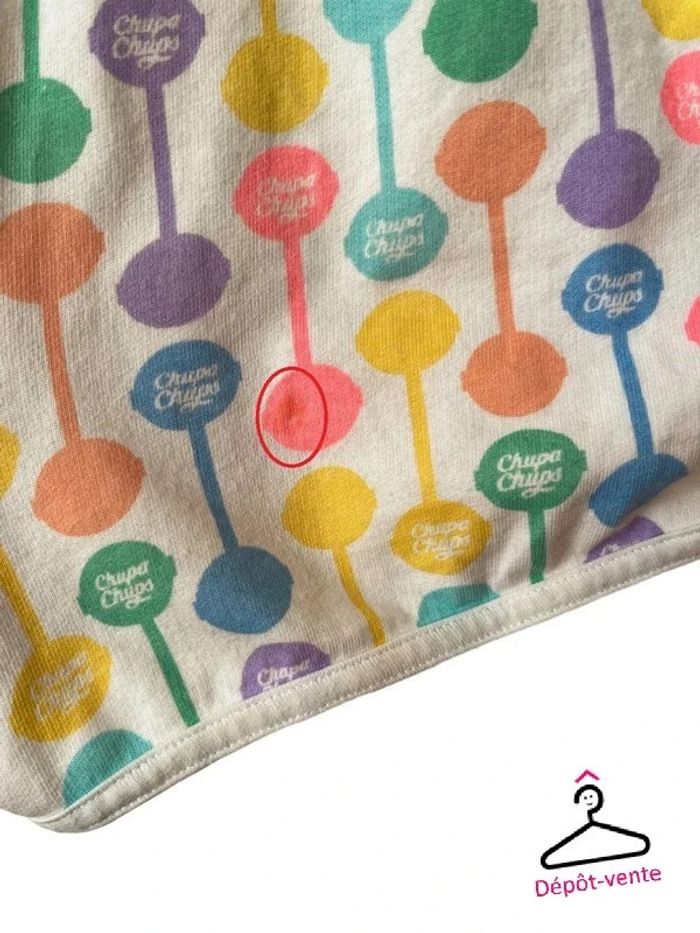 Short coloré “Chupa Chups”, motif sucettes - taille 8 ans - photo numéro 4