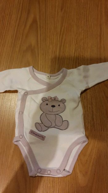 Bodie 1 mois blanc et violet choupinette