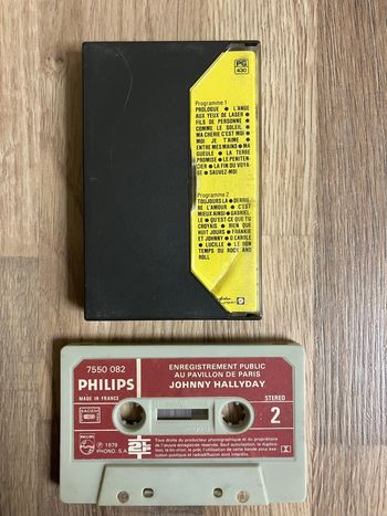 Cassette audio-Johnny Hallyday-Pavillon de Paris-Porte de Pantin