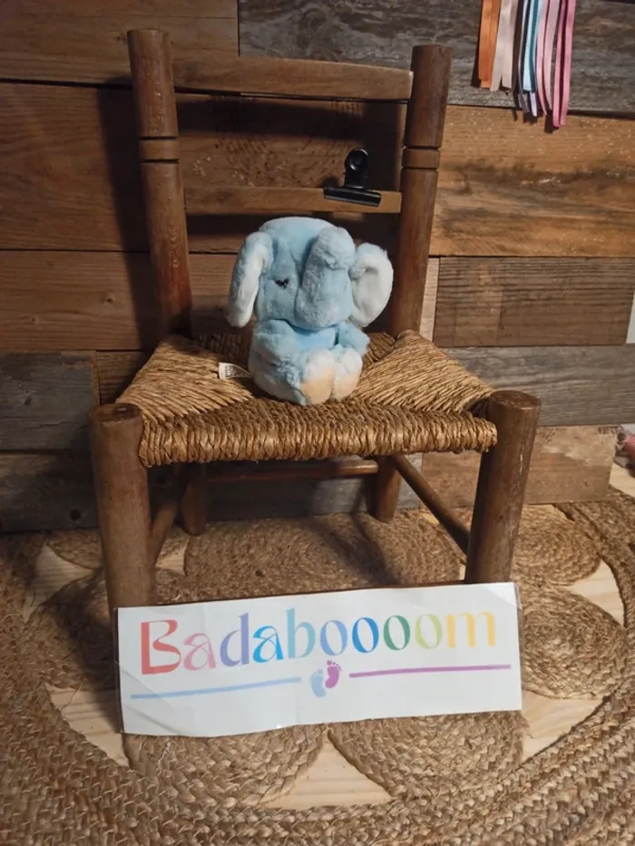 Peluche petit éléphant bleu Ajena tbe