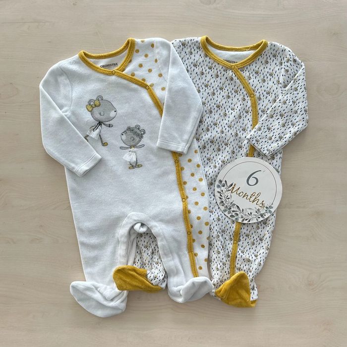 2 pyjamas fille orchestra 6 mois 67 cm - photo numéro 3
