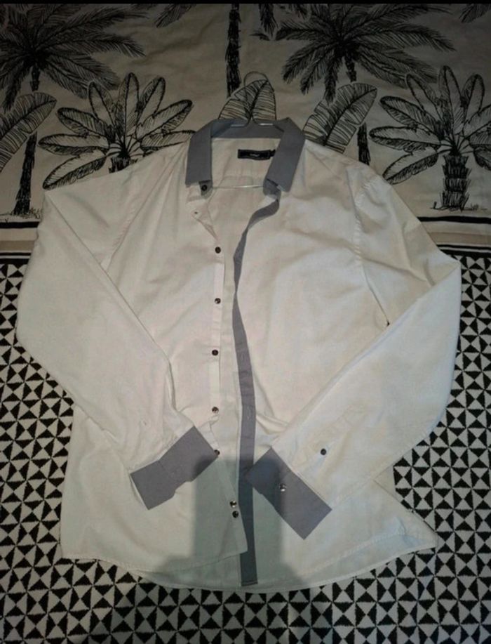 Lot 4 chemise et 1 gilet homme L - photo numéro 4