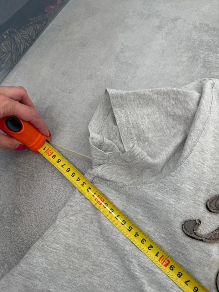 T-shirt Hilfiger Denim homme gris taille L très bon état - photo numéro 6