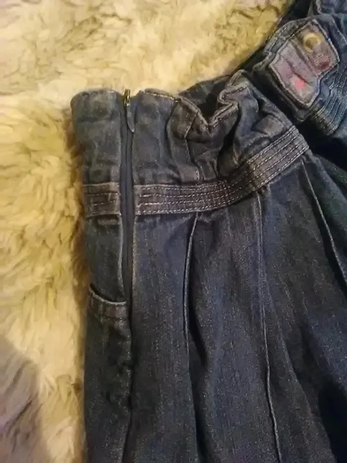 Jupe plissée en jean 4 ans- Tex Kids -2 vêtements achetés le 3ème offert - photo numéro 9