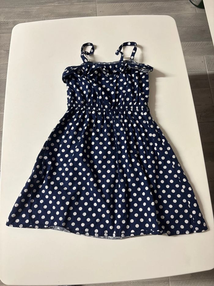 Robe bleue à pois blancs - photo numéro 4