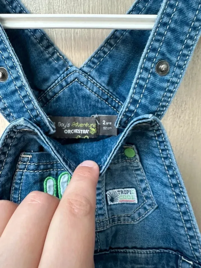 Salopette en jean légère 2 ans orchestra - photo numéro 5