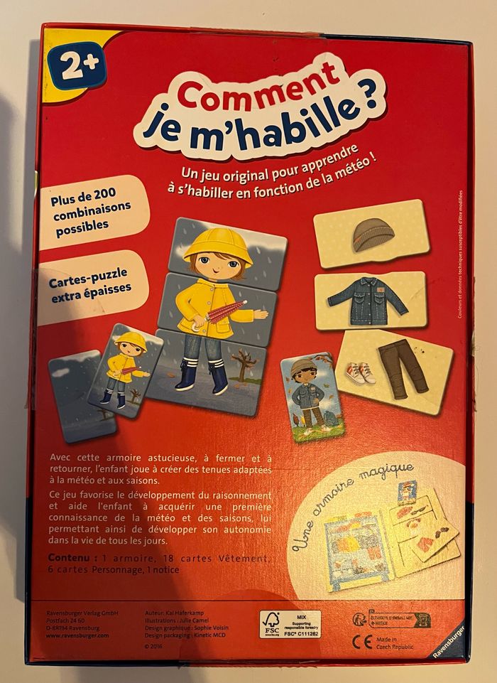 Jeu « comment je m’habille »