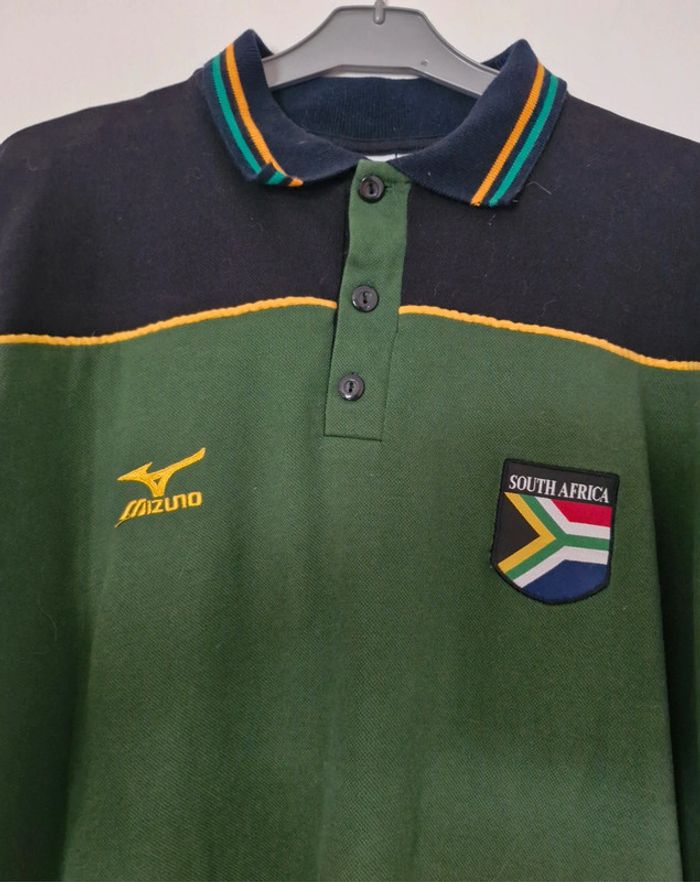 Maillot Shirt Rugby South Africa Afrique du Sud Springboks 1999 World Cup Mizuno Taille XXL - photo numéro 3