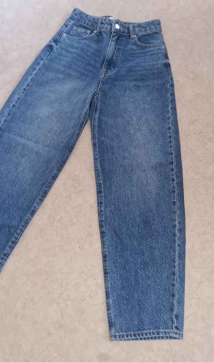 Jean mom fit h&m neuf xs34 - photo numéro 4