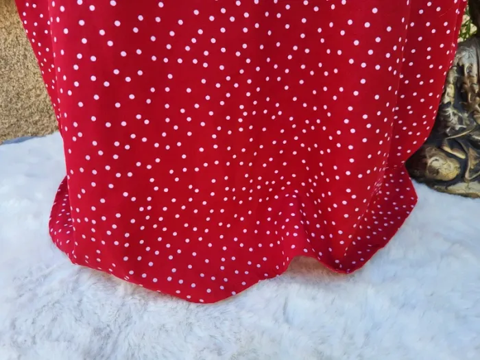 Blouse fluide à pois rouge blanc shein taille 52 - photo numéro 5