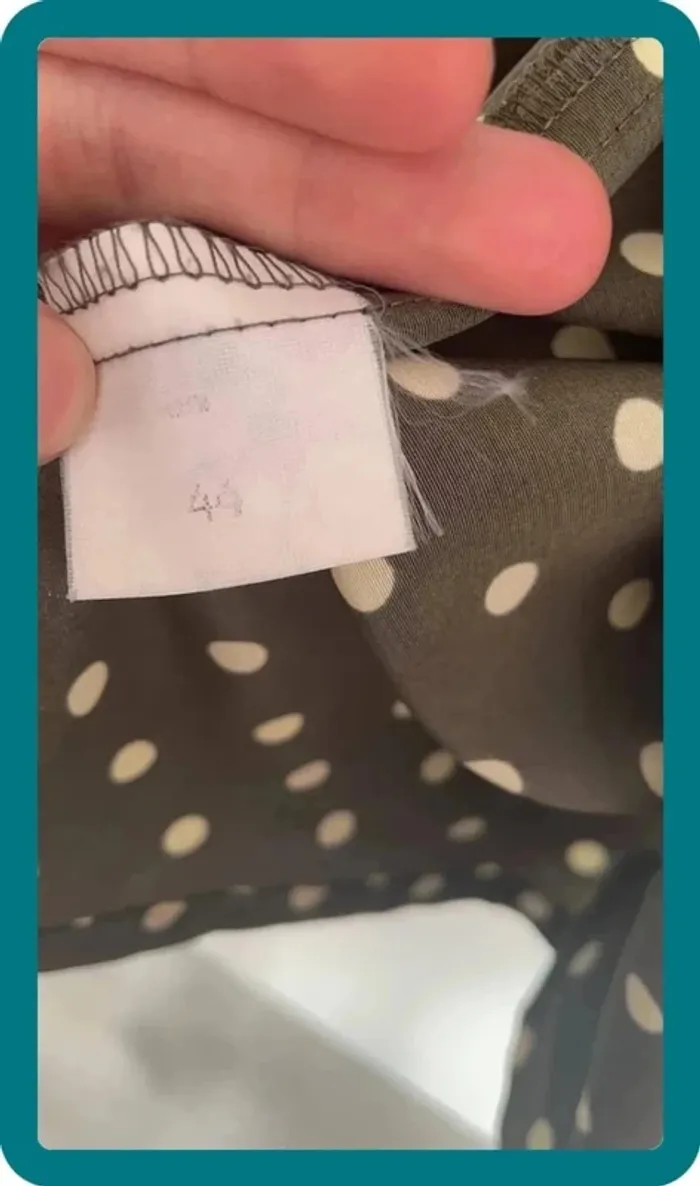 Chemise à pois kaki - photo numéro 3