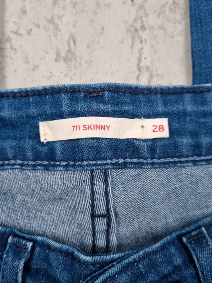Jean Levi’s 711 Skinny bleu – Taille 34 Femme - photo numéro 8