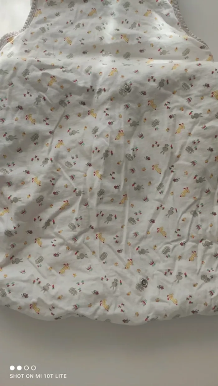 Gigoteuse blanche motifs canard et lapin natalys - photo numéro 7