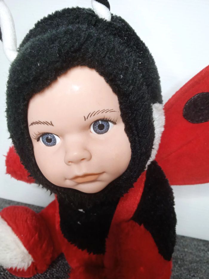 adorable poupée doudou coccinelle - photo numéro 2