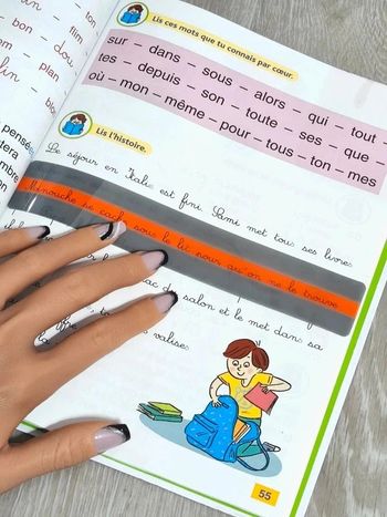 Guide de lecture orange clair