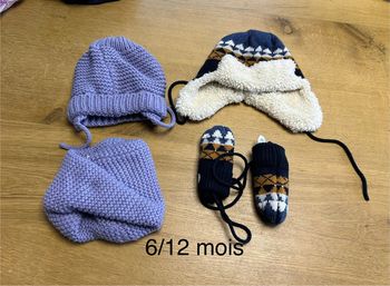 Bonnet gants 6-12 mois