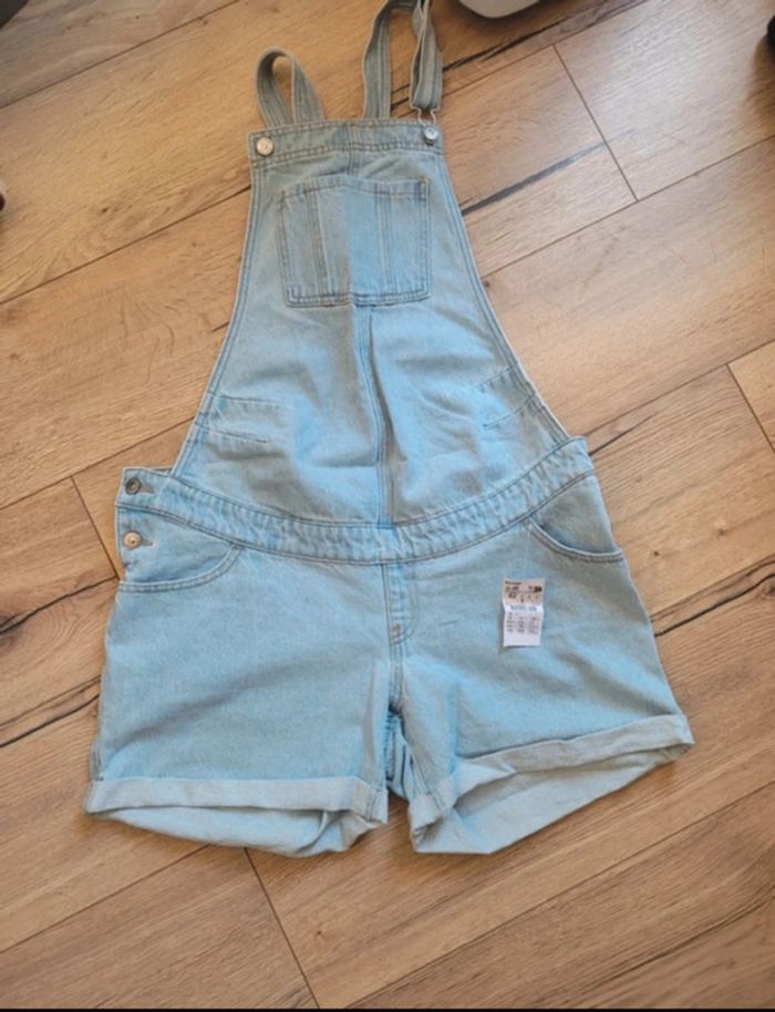 Salopette short en jean de grossesse neuve Kiabi - taille 42