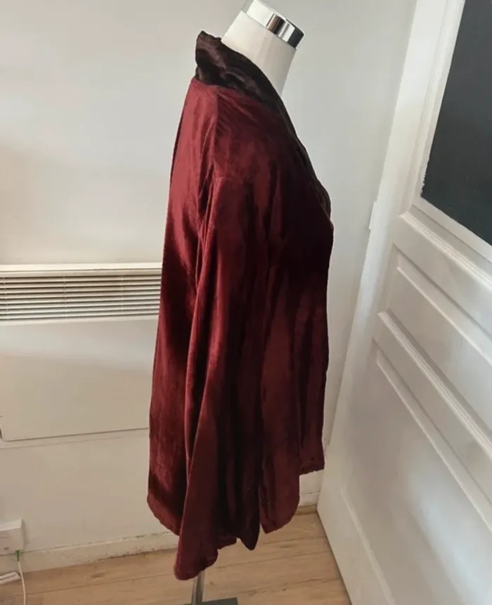 Mohan jeet veste, gilet, cardigan en velours femme, taille L - photo numéro 3