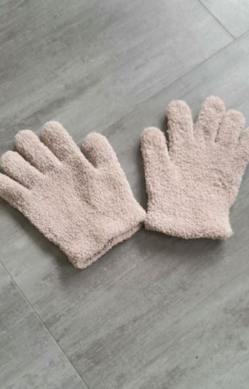 Gants en maille peluche