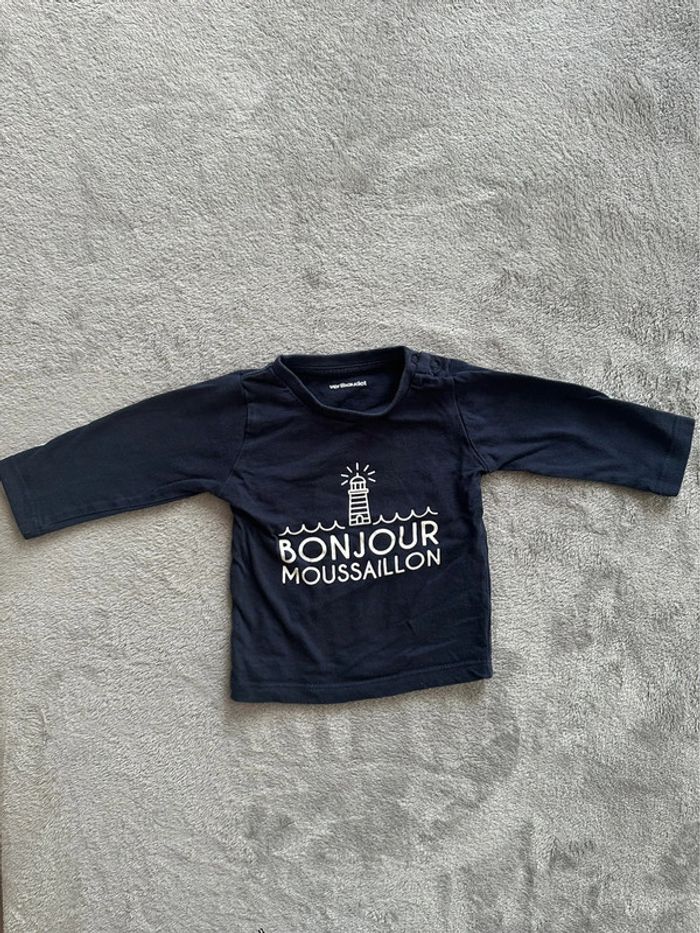 Tee-shirt manches longues - 3 mois - Vertbaudet