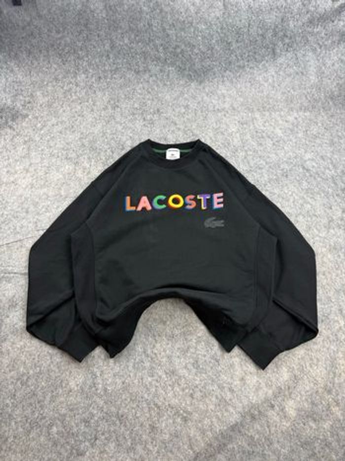 Sweat-Shirt Noir Lacoste Streetwear M