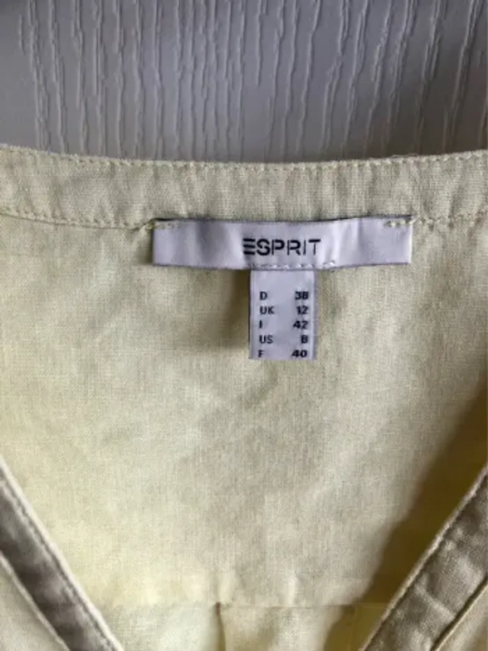 Chemise esprit jaune pale - photo numéro 6