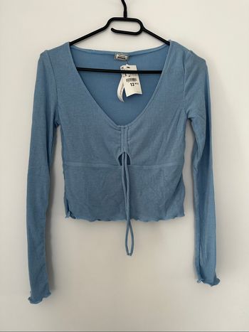Haut bleu côtelé Pimkie – Taille S (Neuf avec étiquette)