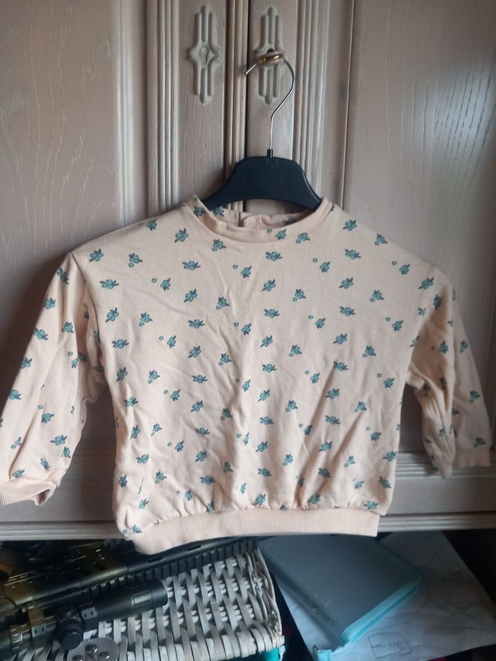 Pull rose et bleu 36 mois Kiabi