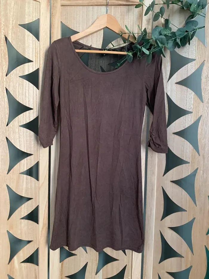 Robe hiver moulante 38 en daim
