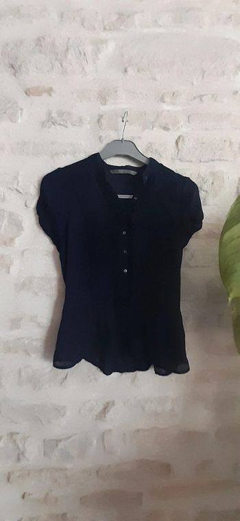 Haut bleu marine Zara taille S