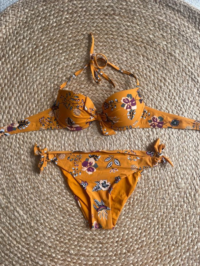 Maillot de bain fleuri 36 Etam - photo numéro 3