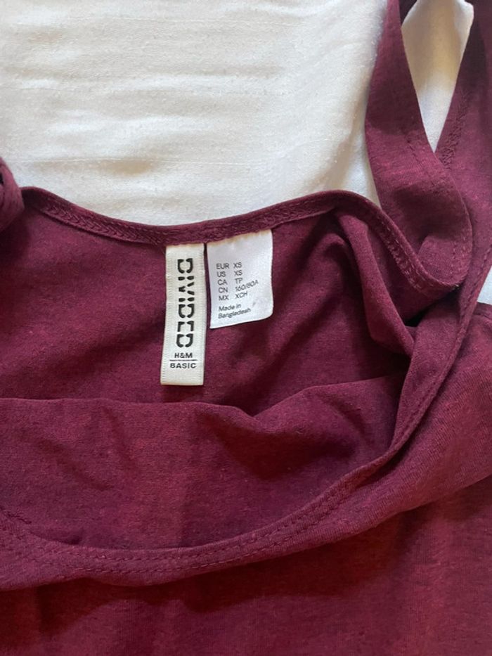 Robe moulante bordeaux H&M - photo numéro 2