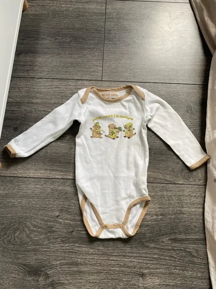 Body manches longues 12 mois