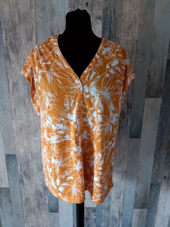 Blouse feuillage camaïeu 44