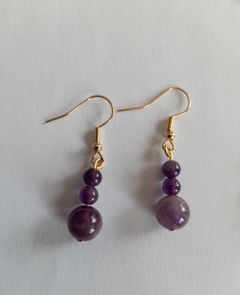 Boucles d'oreilles Améthyste