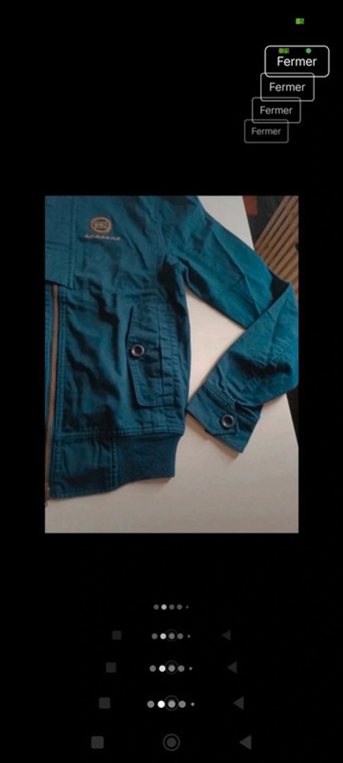 Veste blouson Harrington gilet zippé homme Adidas x Porsche design rétro vintage ancien taille XS - photo numéro 2