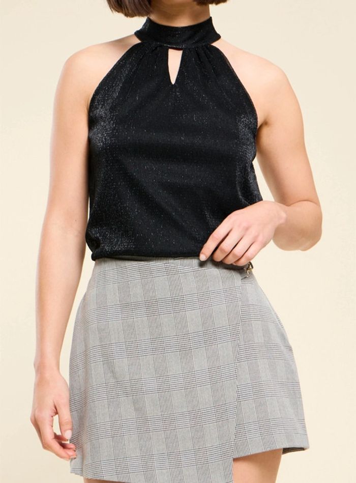 Débardeur chic femme noir irisé taille M Naf Naf - photo numéro 5