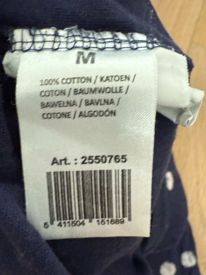 Pantalon bas de pyjama 9th Avenue marine à pois en M - photo numéro 3
