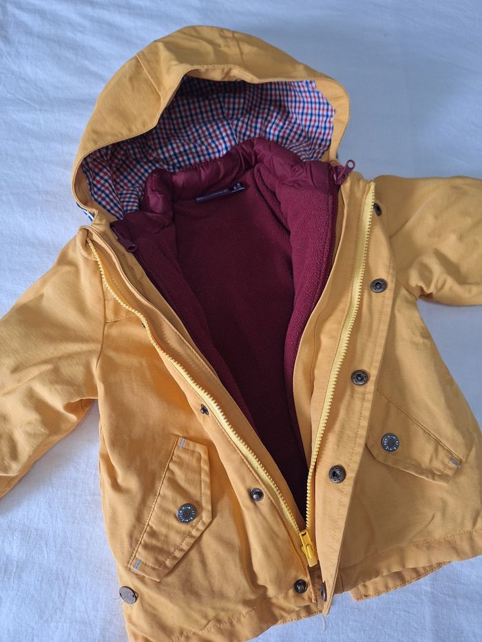 Manteau 2 en 1 jaune, Sergent Major, 9 mois - photo numéro 3
