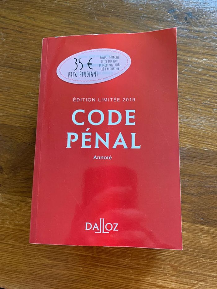 Code pénal annoté 2019
