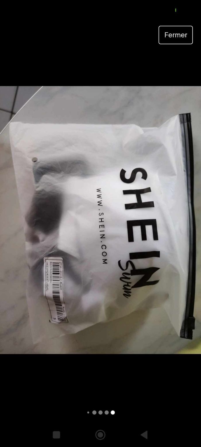 Bikine noir et blanc neuf shein taille S - photo numéro 3