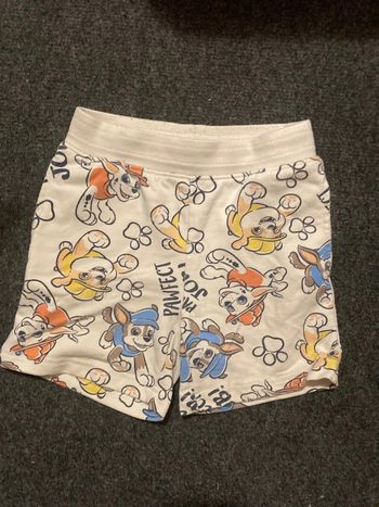 Short Pat’Patrouille blanc - 4 ans