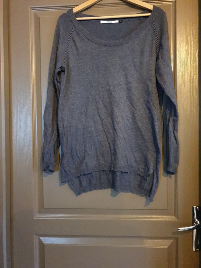 Haut "only" gris bleuté
