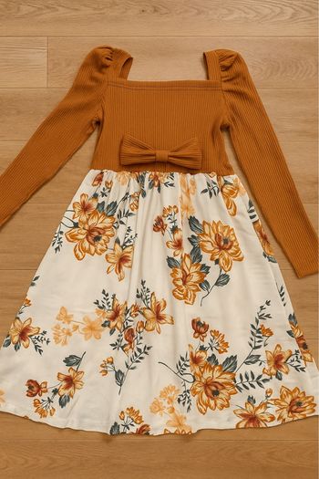 Robe automnale fille