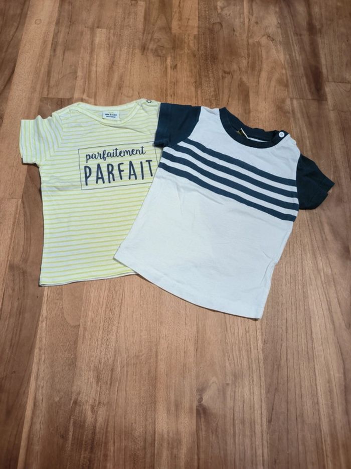 Lot de 2 t-shirts manches courtes Tao 18mois
