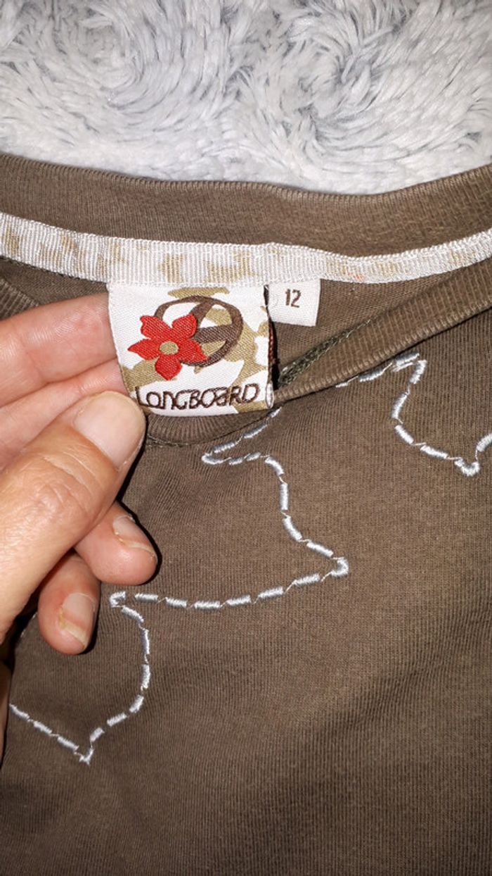 t shirt manche longue couleur plutot kaki - photo numéro 2