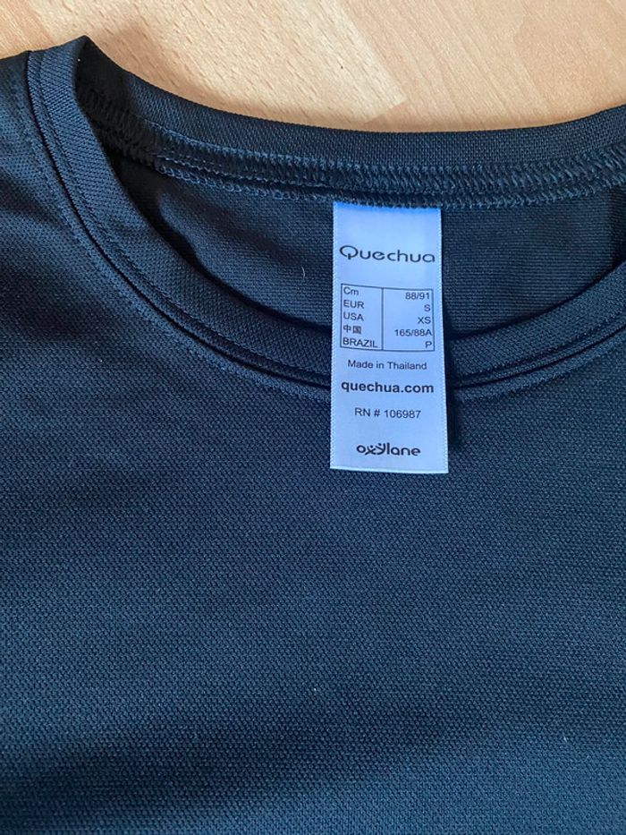 T-shirt noir Quechua Equarea Control Taille S - photo numéro 2