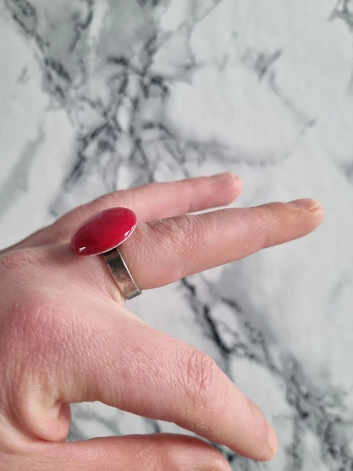 Bague ronde rouge - photo numéro 20